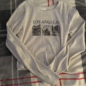 Garage Gray Long Sleeve Top